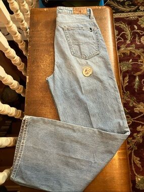 Buffalo David Bitton Light Blue Wide-Leg Women's Jeans